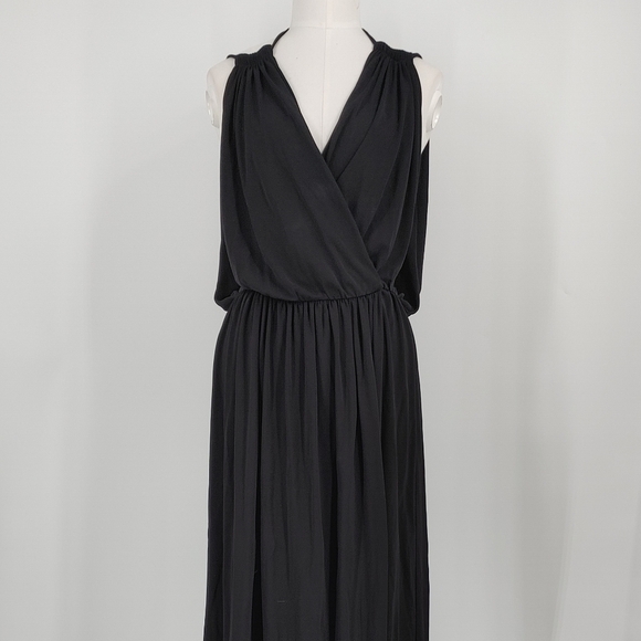 Just Cavalli Wrap Draped Maxi Gown - Picture 2 of 13
